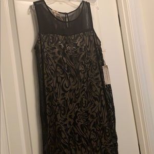 MYSTREE. NWT BLACK SHEER DRESS